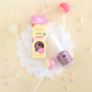 no nasties scented kids nail polish lollipop in candy ice pink