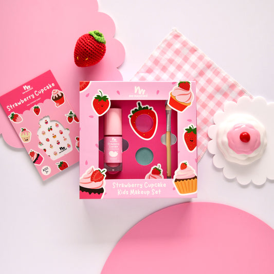 Strawberry Cupcake Kids Makeup Set