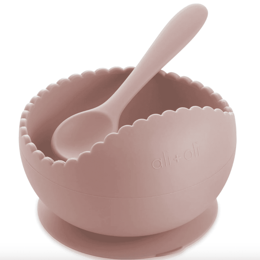 ali+oli silicone grip bowl & spoon set