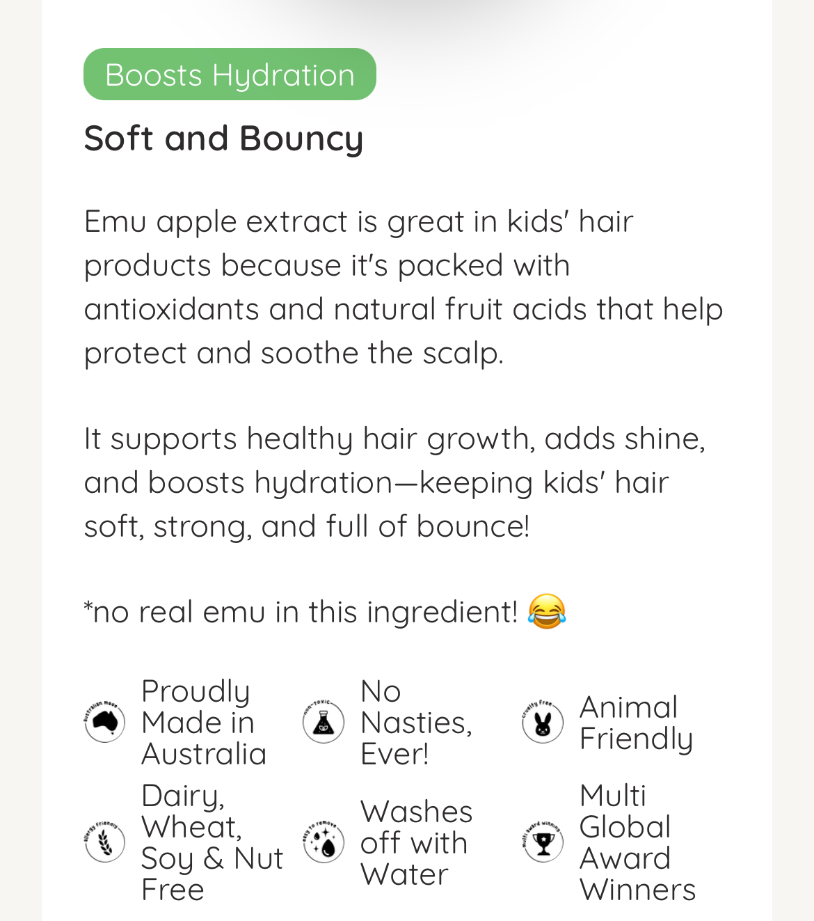 No Nasties Kids Hair Detangling Spray in Strawberry