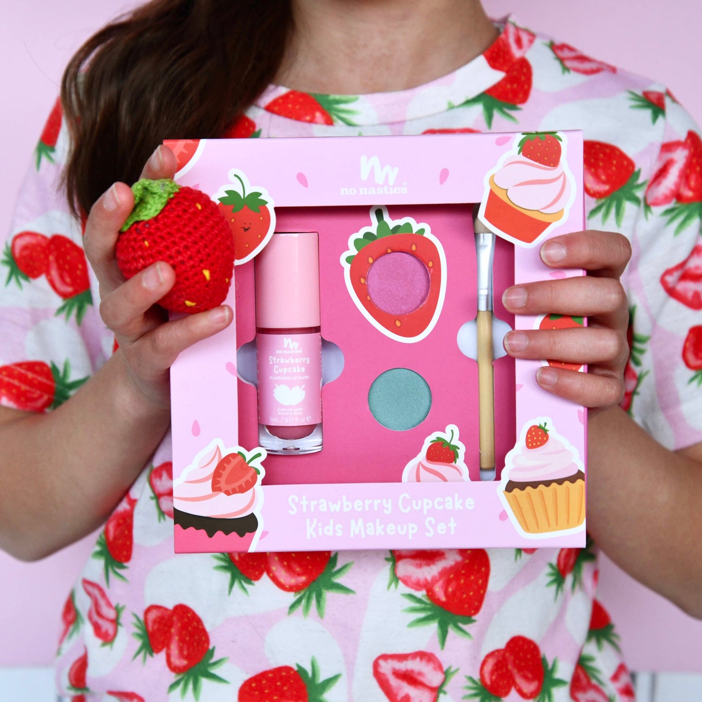 Strawberry Cupcake Kids Makeup Set