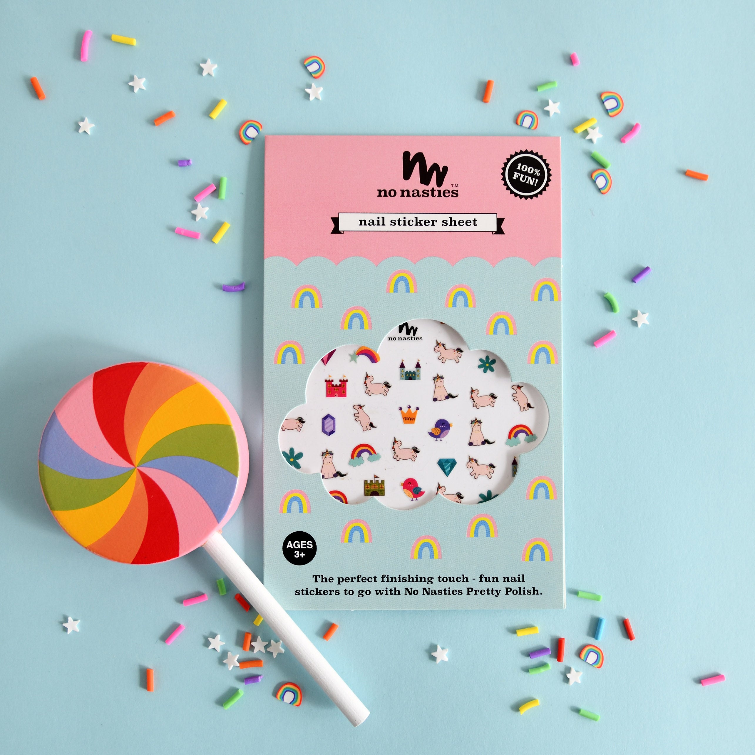 Kids Fun Nail Stickers – Safe & Bright