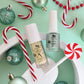 no nasties kids limited edition candy cane nail polish in pastel green (scented)