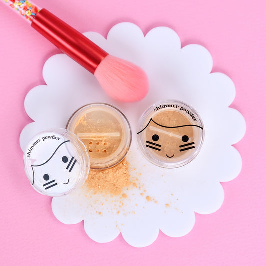 no nasties kids natural gold shimmer powder makeup