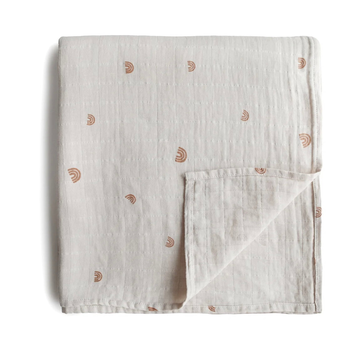 mushie organic cotton swaddle